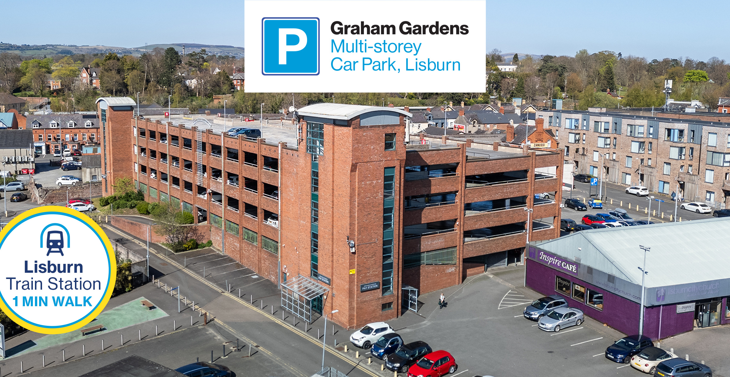 Affordable & Accessible Parking in Lisburn City Centre | Graham Gardens Car Park